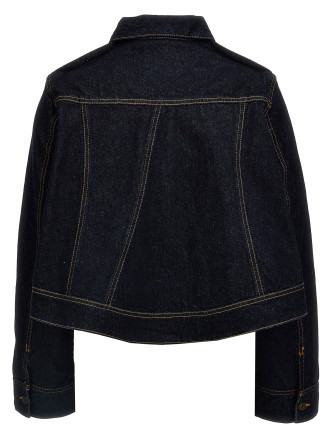 Denim cropped jacket #