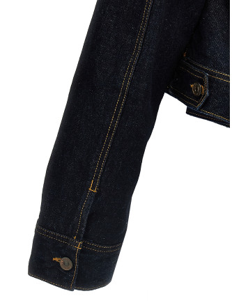 Denim cropped jacket #