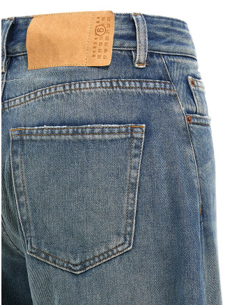 Джинсы MM6 MAISON MARGIELA Wide leg jeans (S52LA0238M30017994) #