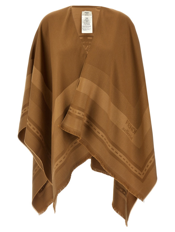 Накидка FENDI Jacquard poncho (FXX775AUM2F0QB8) #1