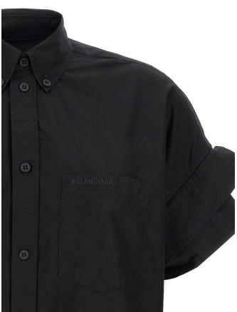 Turned-up cuffed shirt #