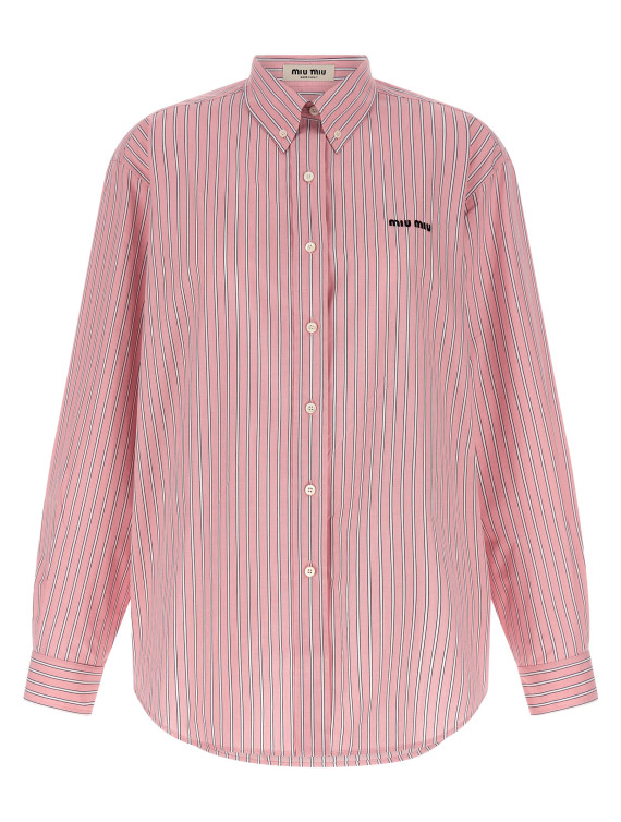 'button down' striped shirt #1