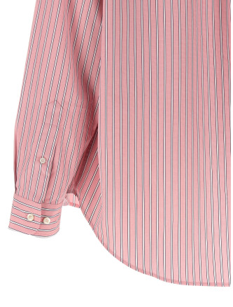 'button down' striped shirt #