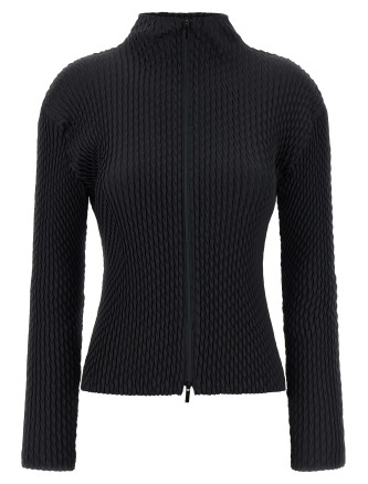 'Sleek Pleats' cardigan