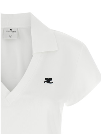 Поло COURREGES 'Sports Cropped' (126JPO057JS0195B166) #