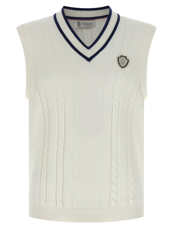 Cotton braided vest #1