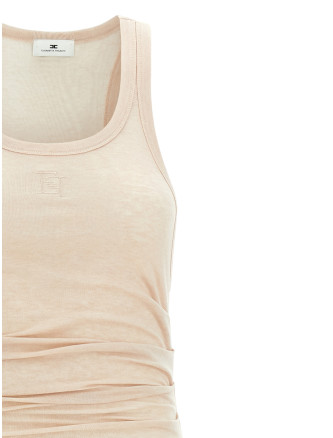 Logo embroidery dress #