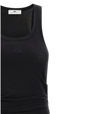 Logo embroidery dress #