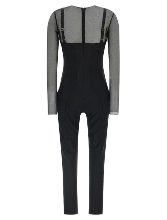 Jersey and tulle jumpsuit #