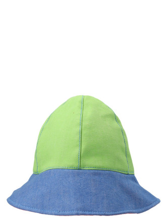 Multicolor denim bucket hat #