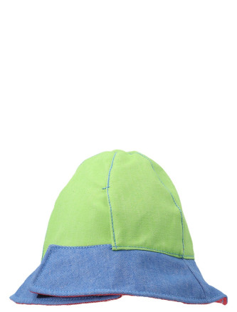 Multicolor denim bucket hat #