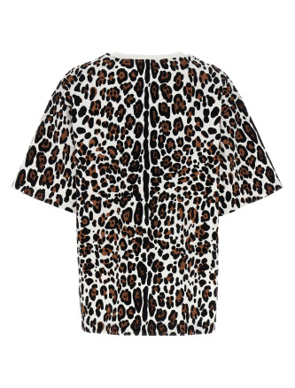 Animal print logo plaque T-shirt #
