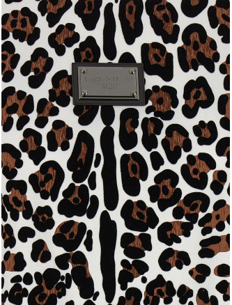 Animal print logo plaque T-shirt #