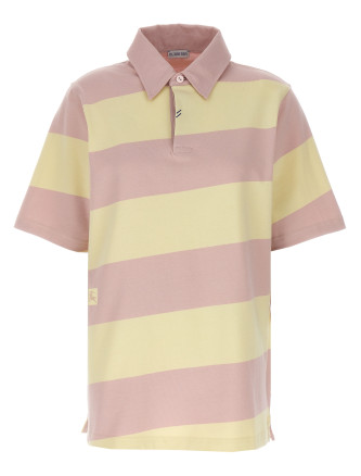 Logo striped polo shirt