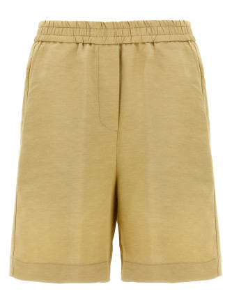 Linen bermuda shorts