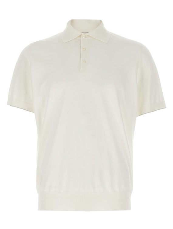 Stretch cotton polo shirt #1