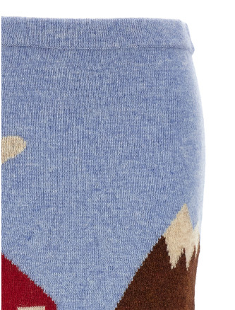 Миди MOSCHINO Shetland knit skirt (A018355032888) #