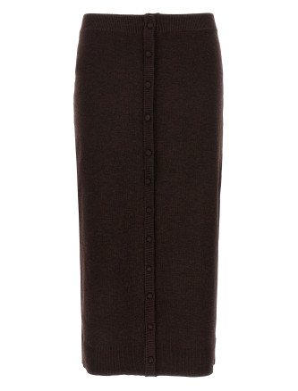 'bottoni' midi skirt