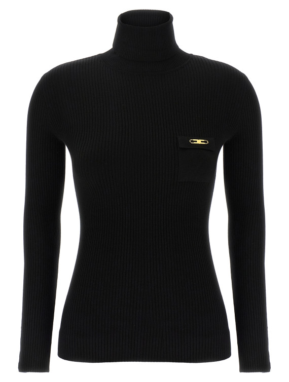 Ribbed turtleneck sweater #1