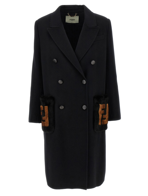 Пальто, тренч FENDI 'Double Wool' (FF8948W1DF0GME) #1