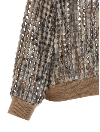 Свитер, кардиган BRUNELLO CUCINELLI 'Balloon Net Embroidery' (MGSR24306COE63) #