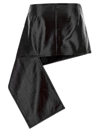 'Fold Vinyl Mini' skirt #