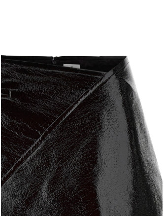 'Fold Vinyl Mini' skirt #