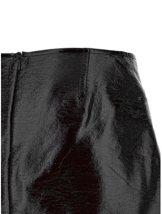 'Fold Vinyl Mini' skirt #