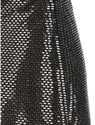 'Gunmetal Rhinestone Mesh Mini' dress #