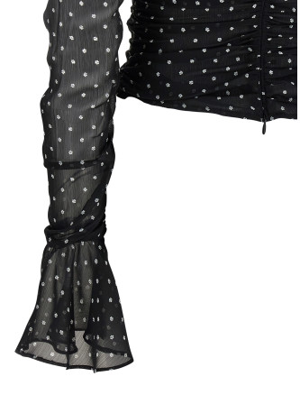 'Chiffon Ruched' blouse #