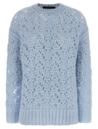 Openwork sweater
