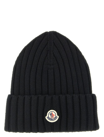 Шляпа MONCLER Logo patch beanie