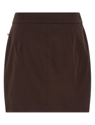 Jewel button skirt #