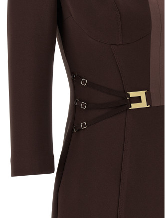 Logo dress with elastic bands #