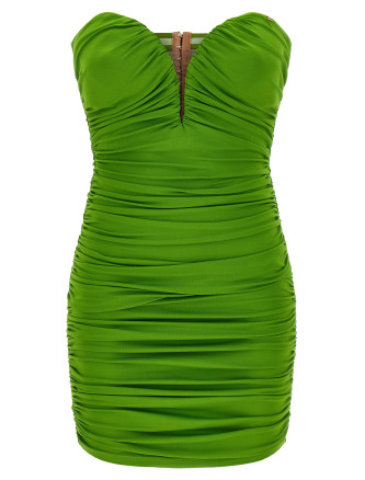 Heart-shaped neckline dress