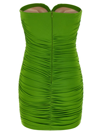 Heart-shaped neckline dress #