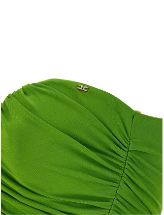 Heart-shaped neckline dress #