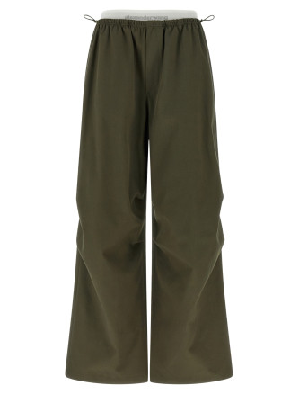 Double layer waist trousers