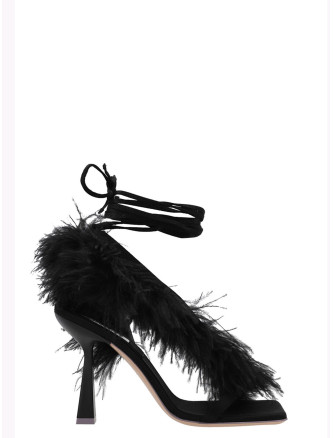 'Feather Wrap’ sandals