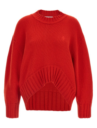 Свитер, кардиган THE ATTICO Asymmetrical hem sweater