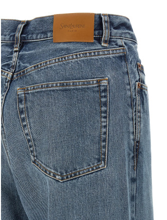 Джинсы SAINT LAURENT V-shaped waist jeans (834135Y28EA4093) #