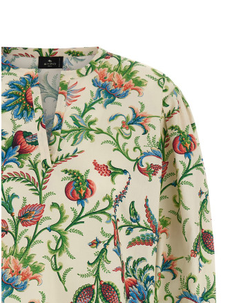 Floral cotton blouse #