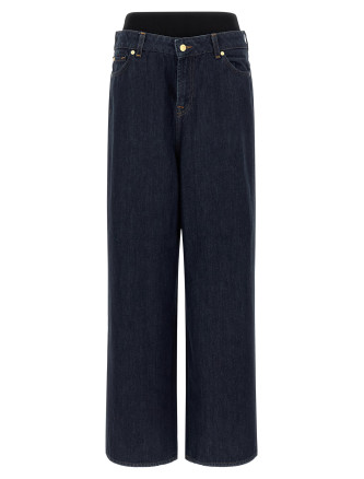 'Banded Slouchy Wide' jeans