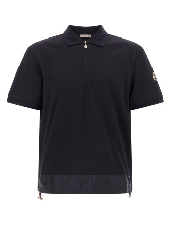 Half zip polo shirt