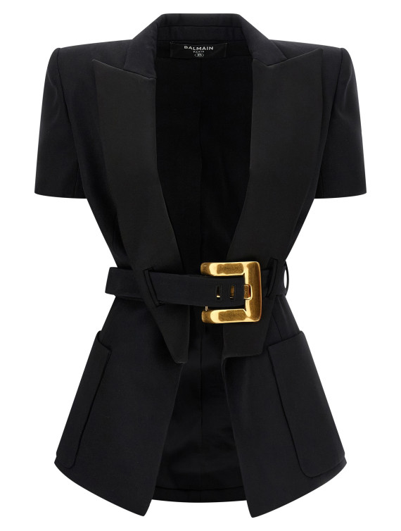 Пиджак, костюм BALMAIN Grain de poudre blazer (GF1SB225ME54EAP) #1