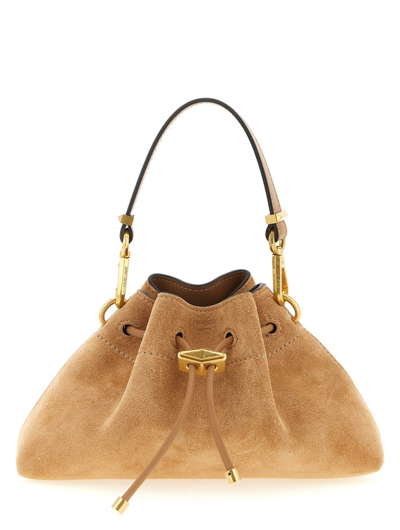 Ручная сумка JIMMY CHOO 'Chinch' (CINCHSMALLSUETOFFEEGOLD) #1