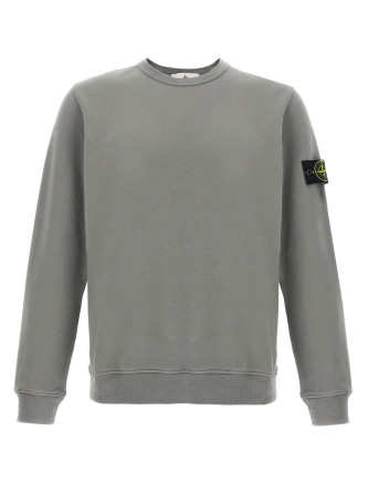 Толстовка STONE ISLAND Logo badge cotton sweatshirt