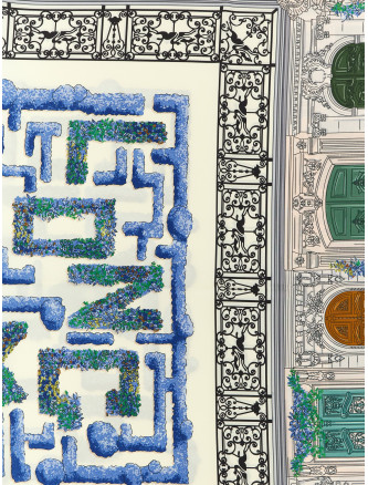 '90 Jardin Parisien' scarf #