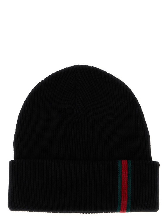 Шляпа GUCCI Web detail beanie (8341924G2001000) #1