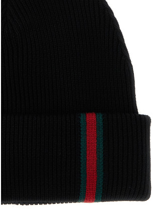 Шляпа GUCCI Web detail beanie (8341924G2001000) #